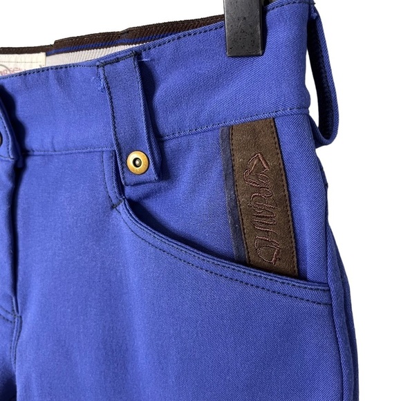Horseware of Ireland Riding Pants Blue Brown Size 24 Horseback - Picture 4 of 6